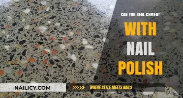 Sealing Cement with Nail Polish: A Creative DIY Hack or Myth?