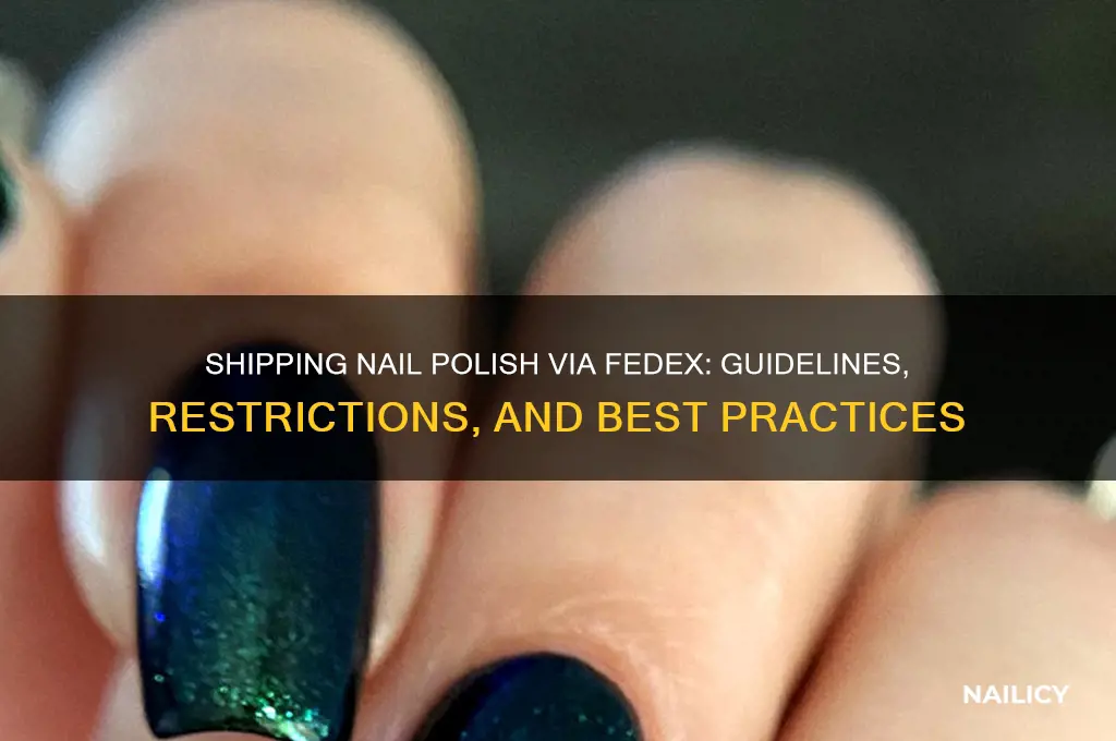 can you ship nail polish fedex