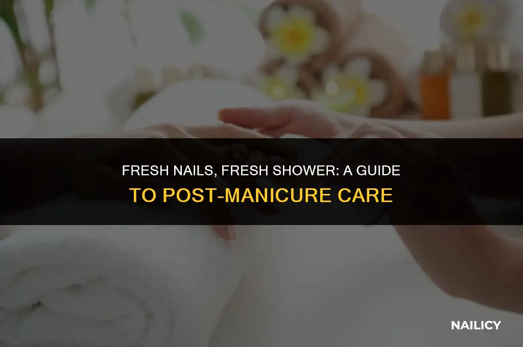 can you shower after getting acrylic nails
