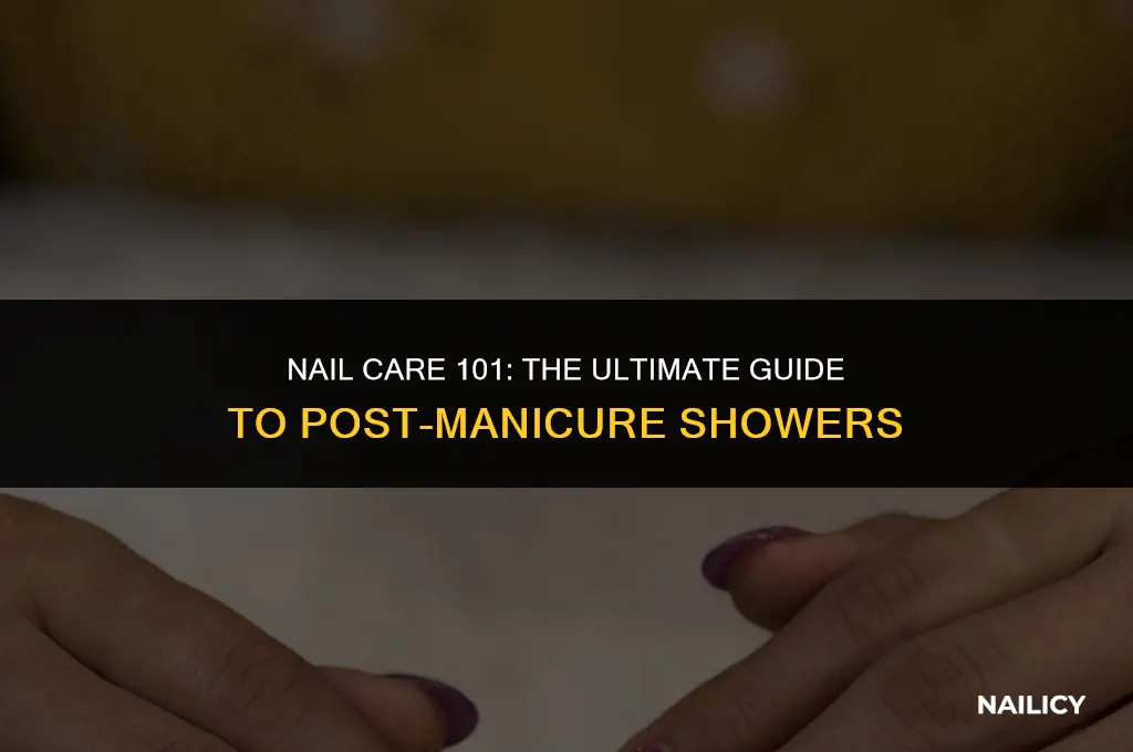 can you shower after getting nails done