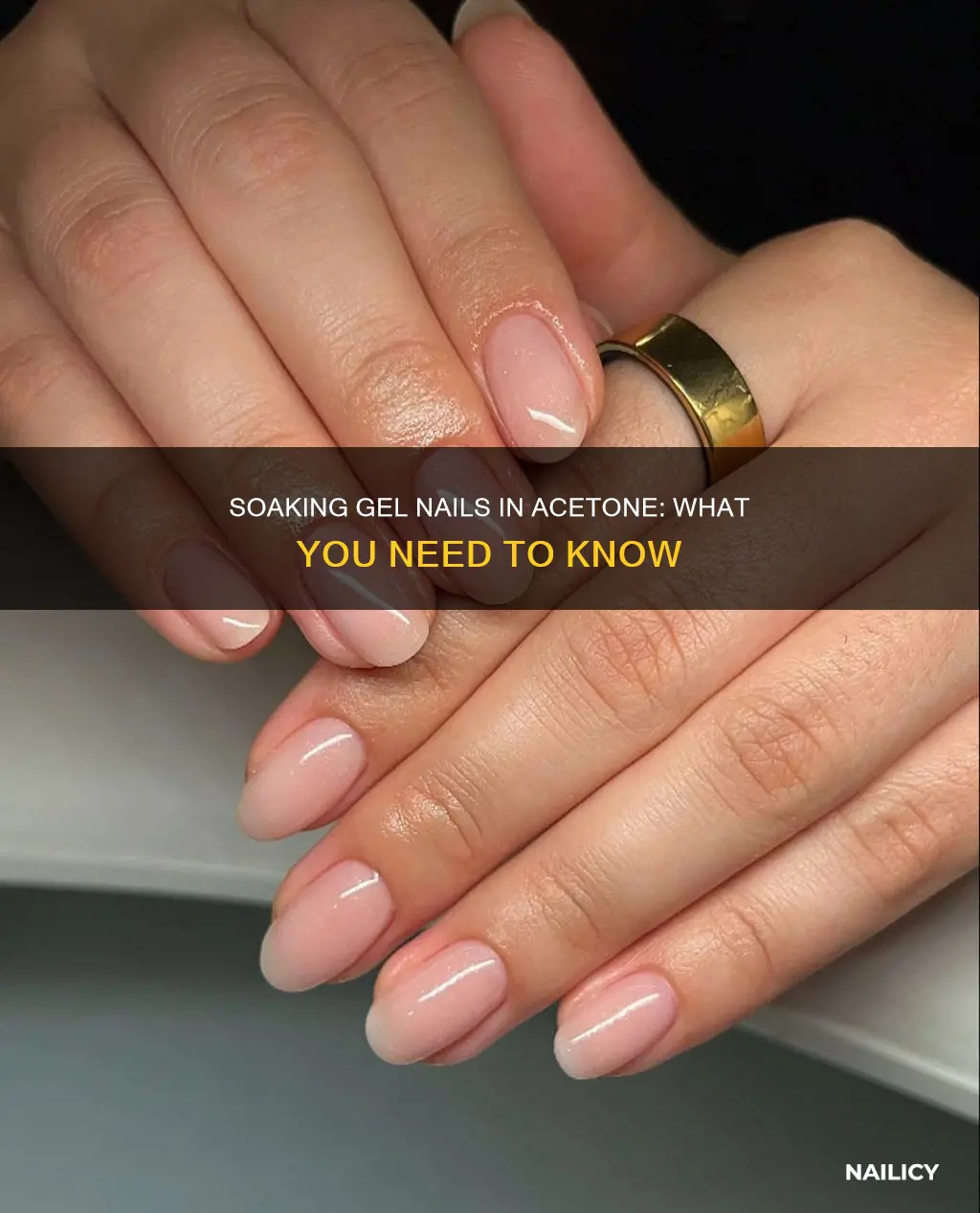 can you soak gel nails in acetone
