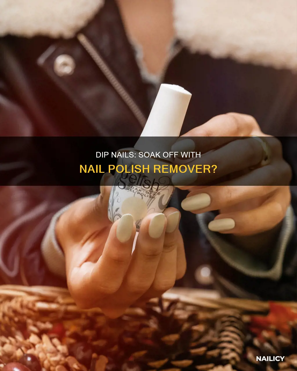 can you soak off dip nails with nail polish remover