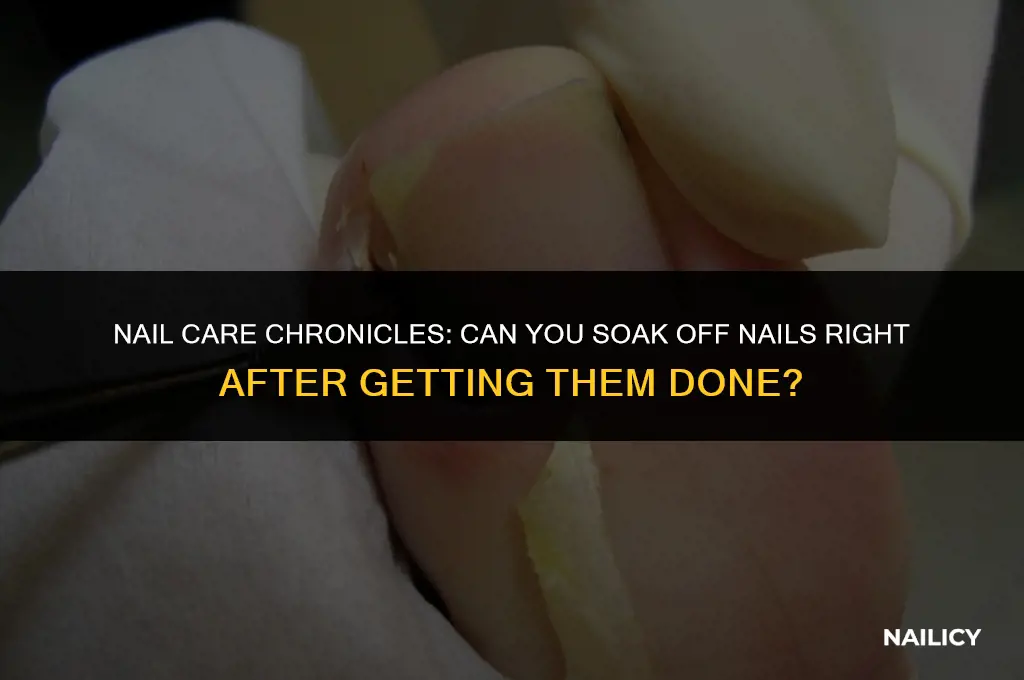 can you soak off nails day after getting them done