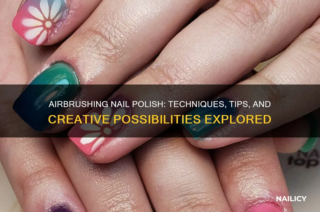 can you spray nail polish through an airbrush