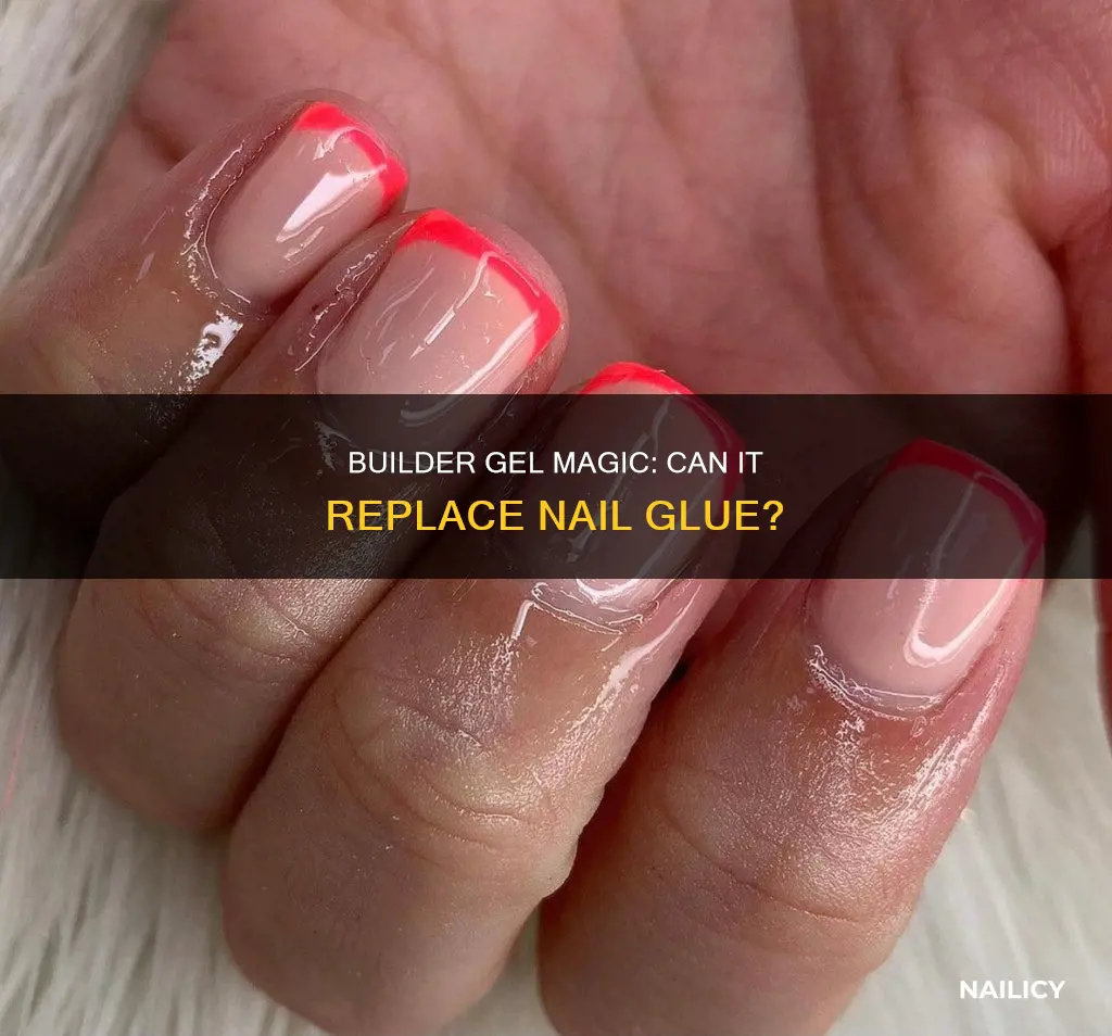 can you stick nail tips on with builder gel