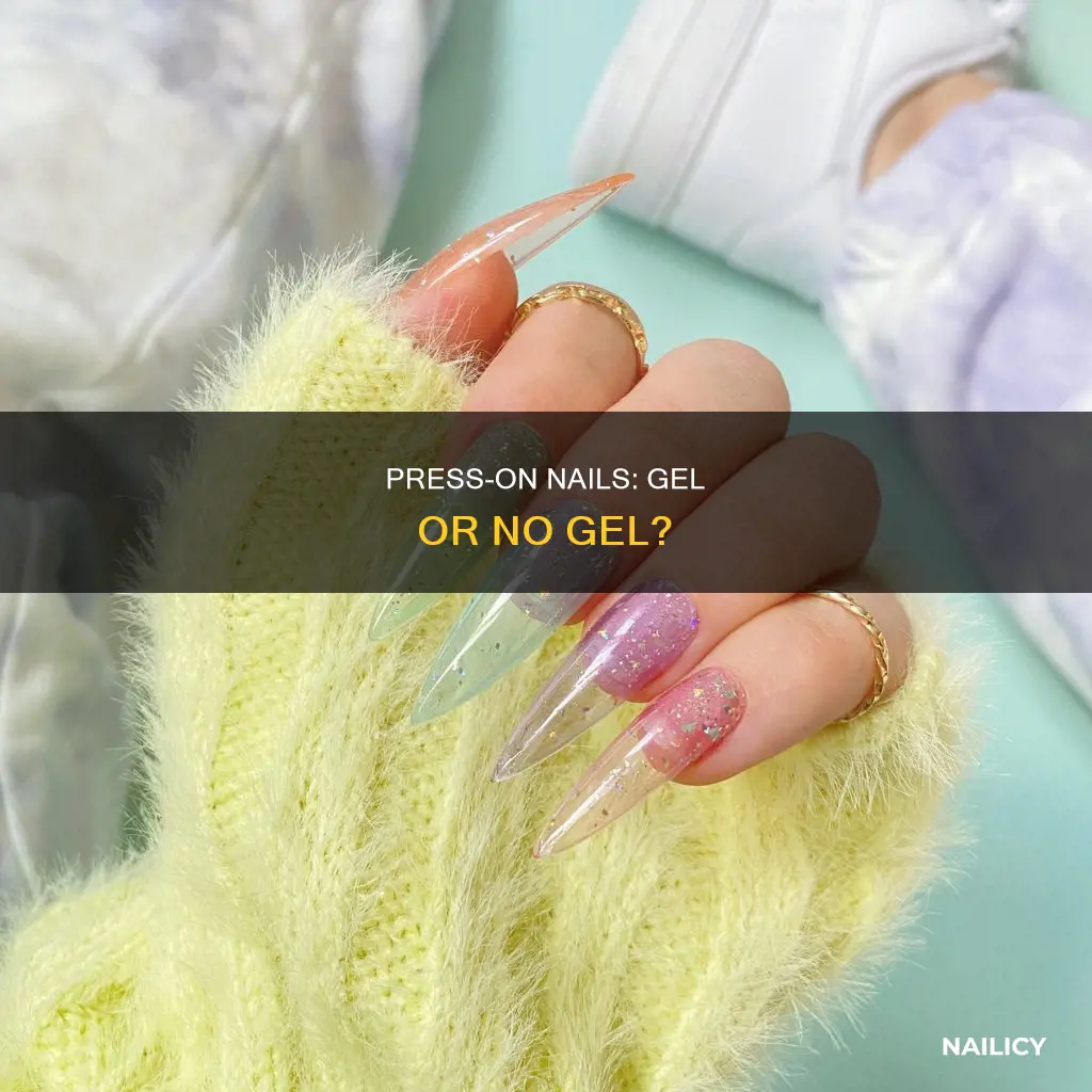 can you stick press on nails with gel