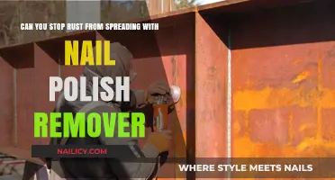 How to Stop Rust from Spreading with Nail Polish Remover?