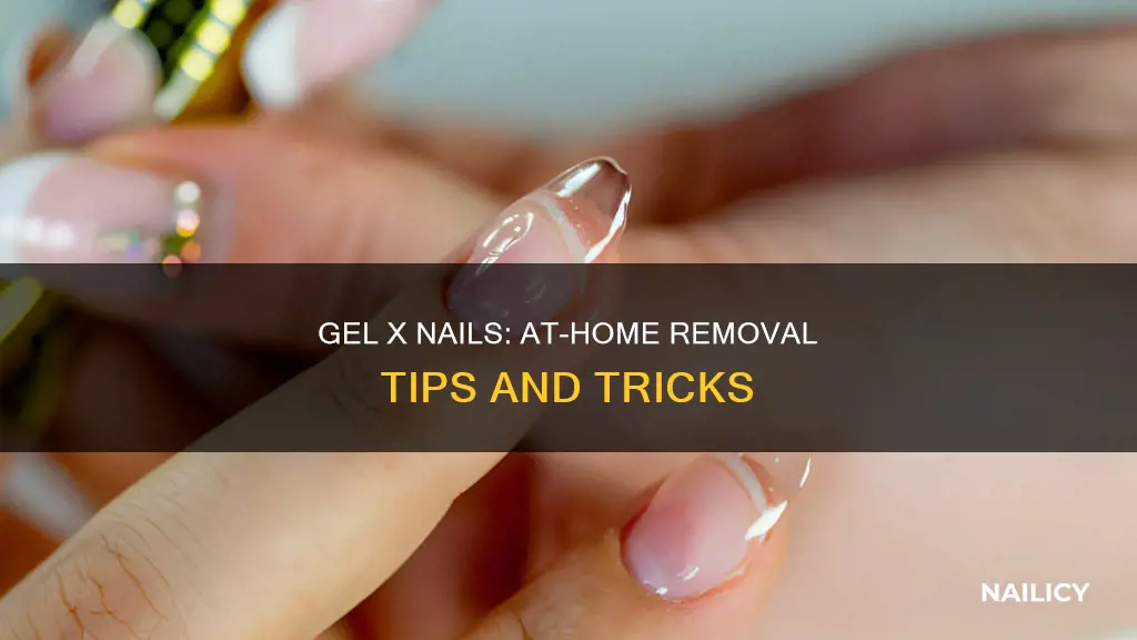 can you take gel x nails off at home