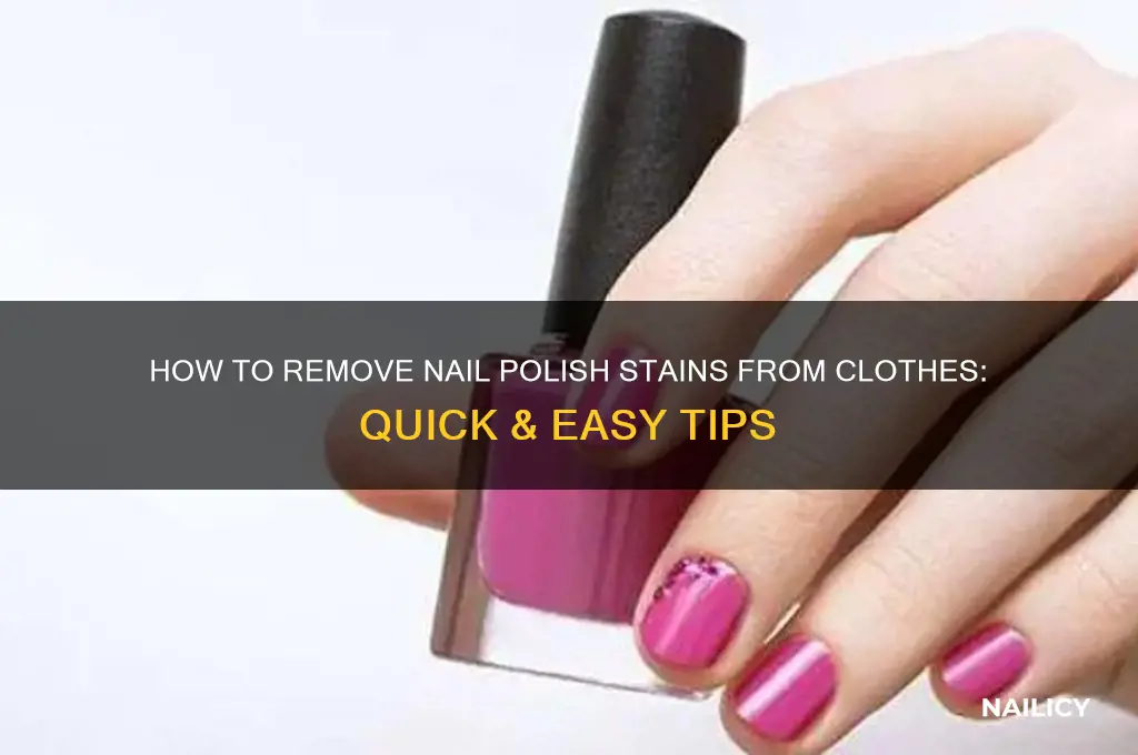 can you take nail polish off clothes