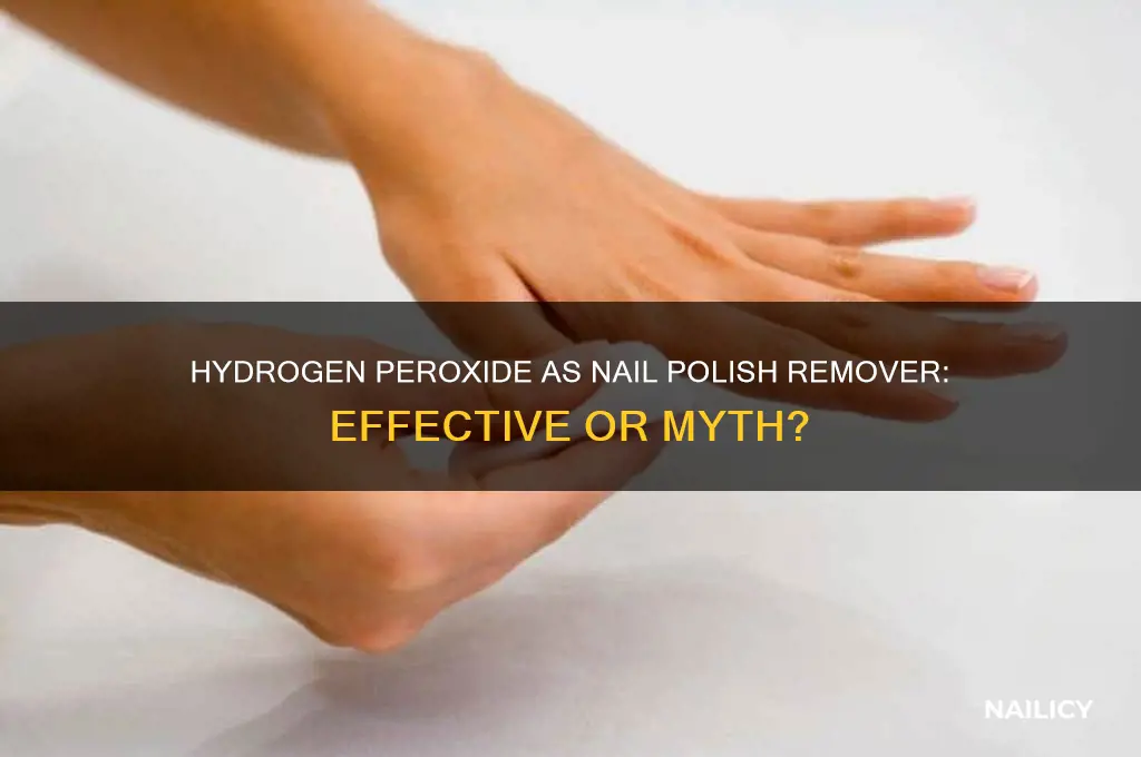 can you take off nail polish with hydrogen peroxide