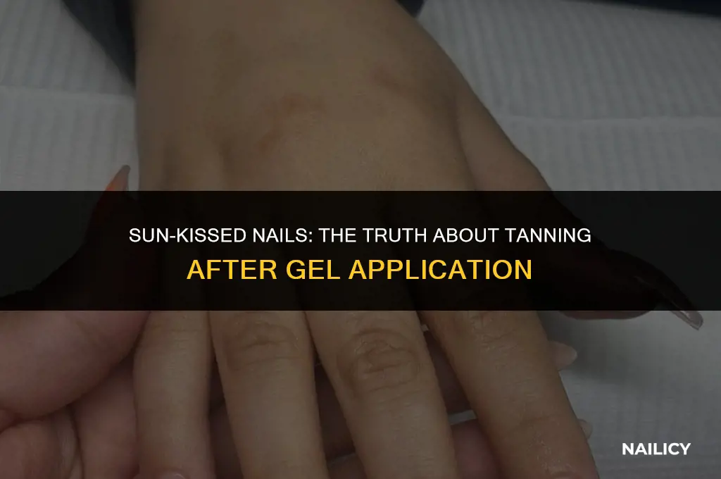 can you tan after getting gel nails