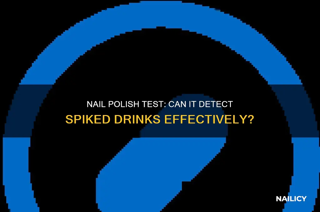 can you test a spiked drink with nail polish