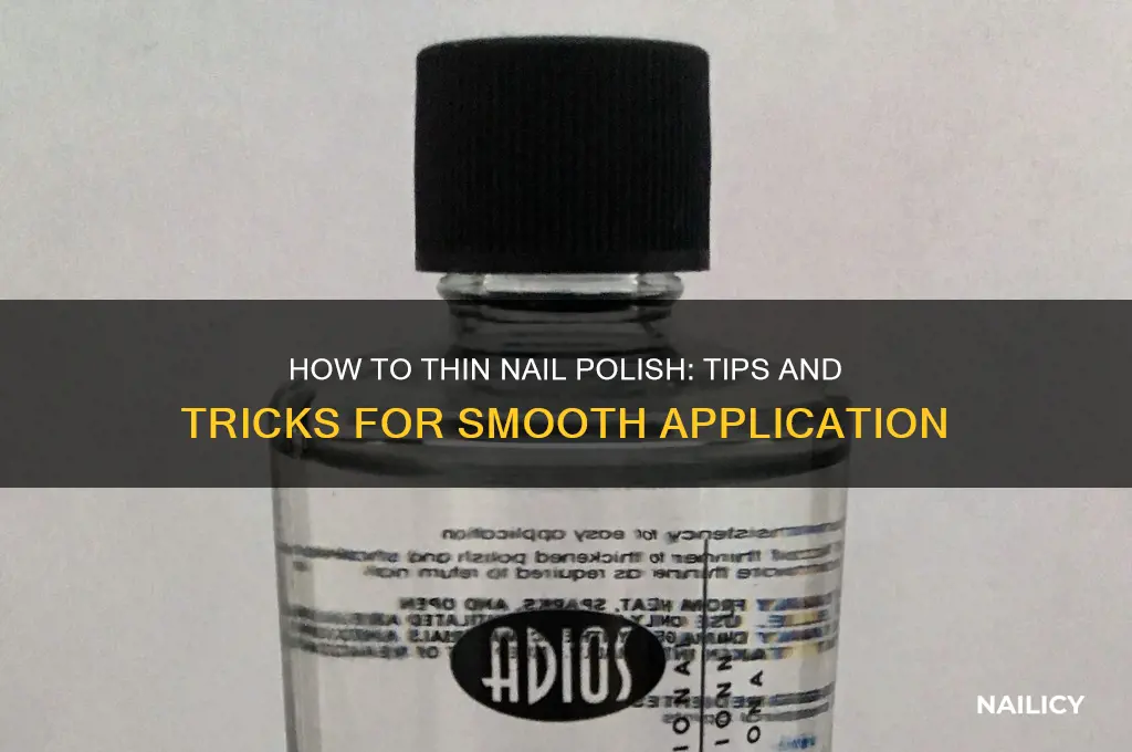 can you thin nail polish