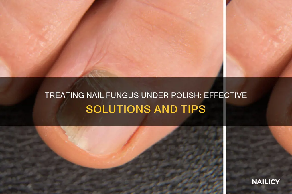 can you treat nail fungus while wearing polish