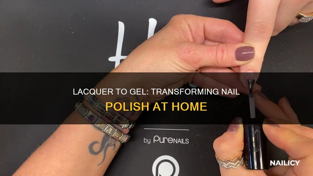 can you turn lacquer nail polish into gel polish