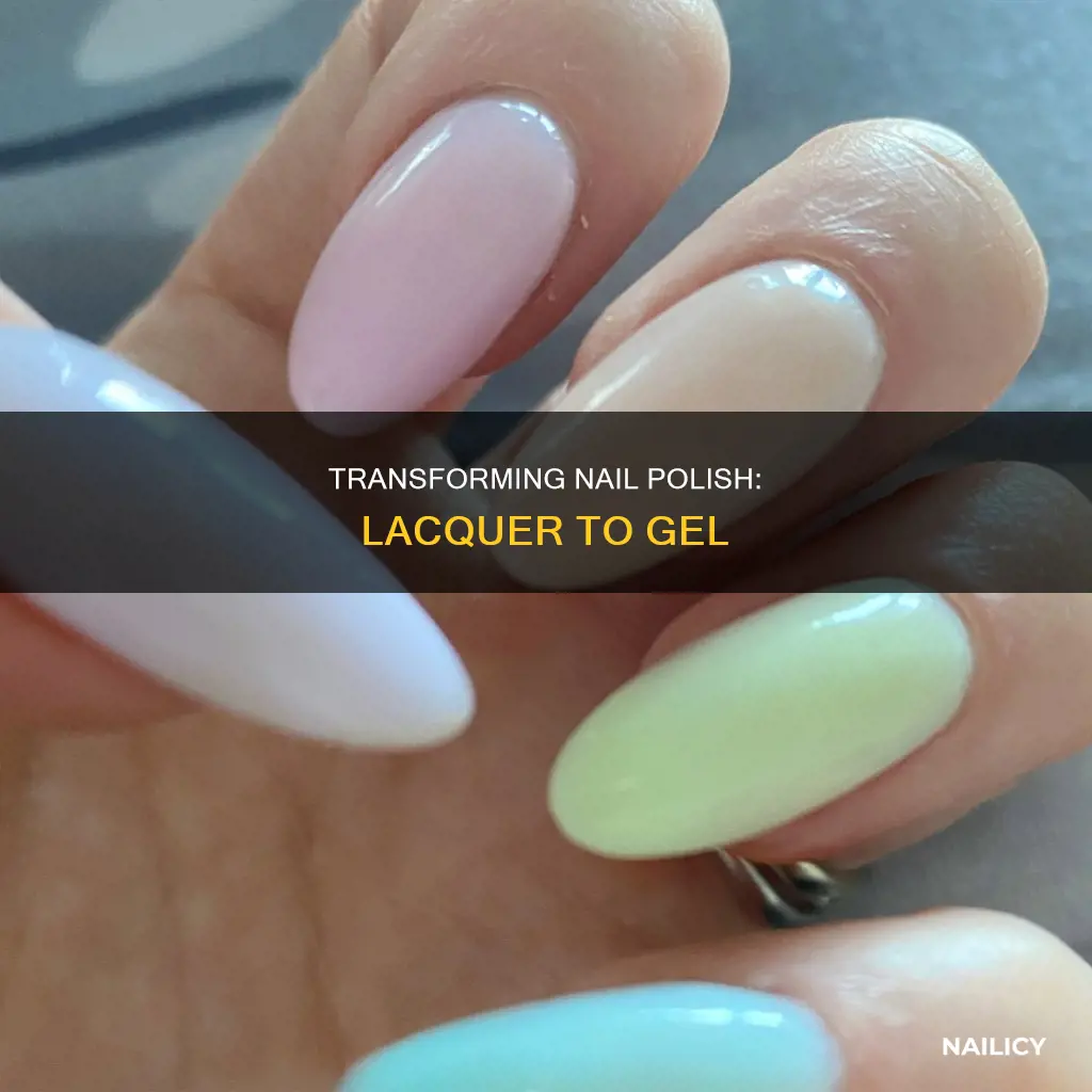 can you turn laquer nail polish into gel polish