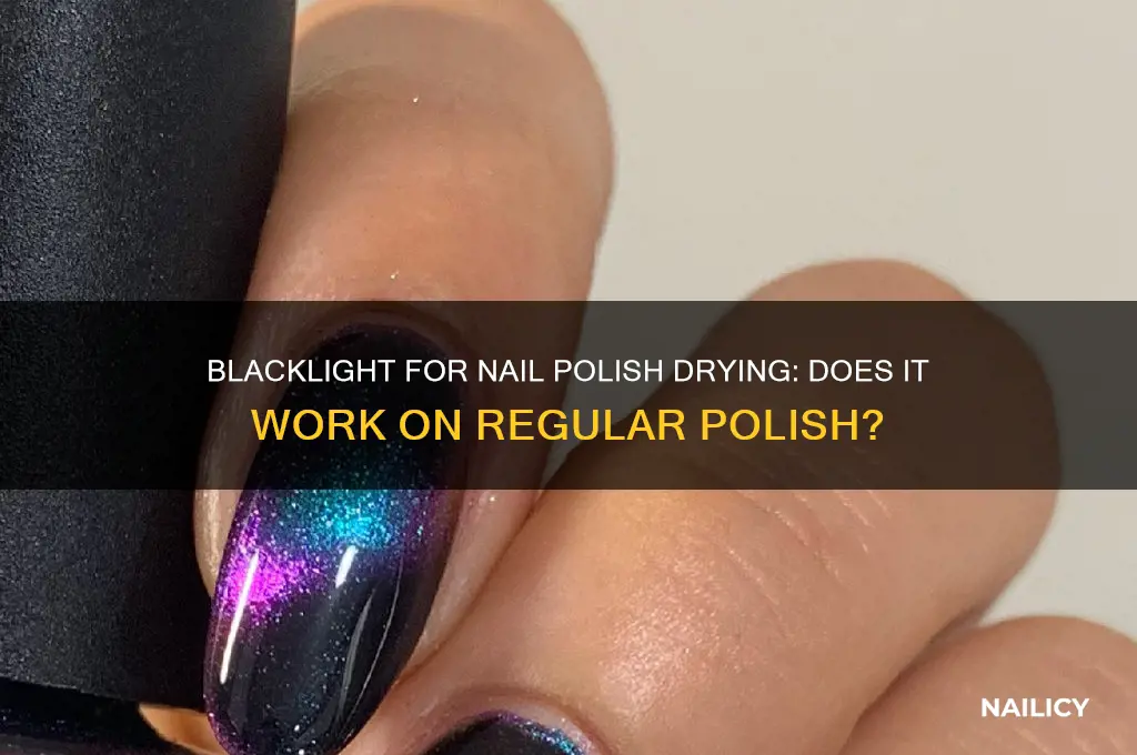 can you use a blacklight to dry regular nail polish