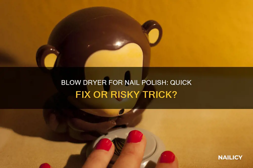 can you use a blow dryer to dry nail polish