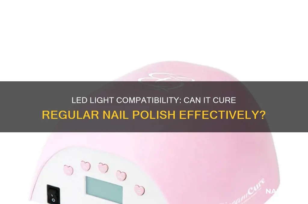 can you use a led light on regular nail polish