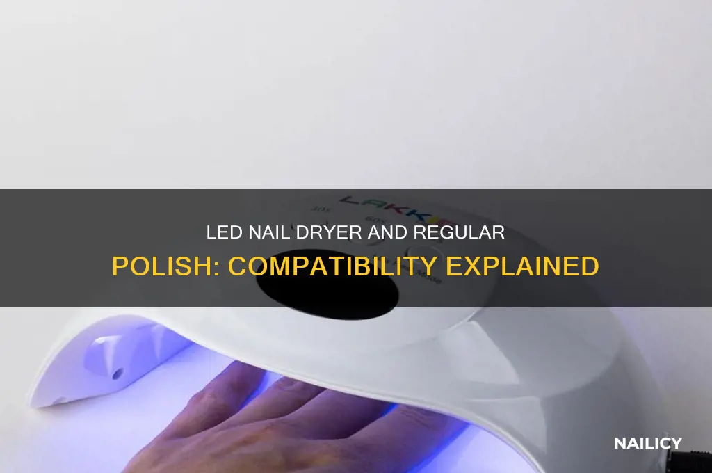 can you use a led nail dryer with regular polish