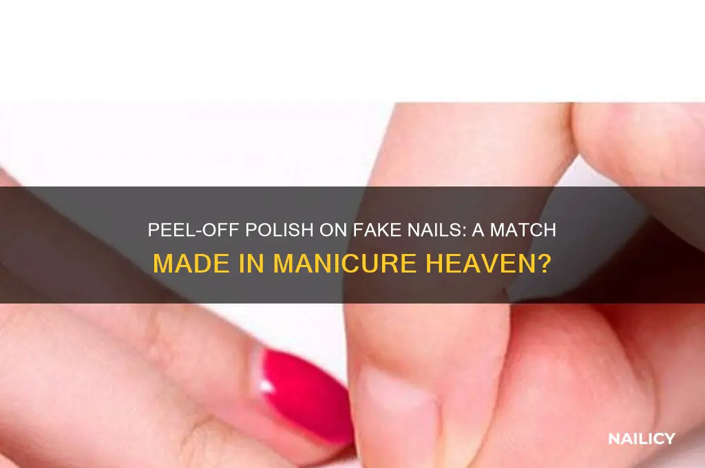 can you use a peel off nail polish with fakenails