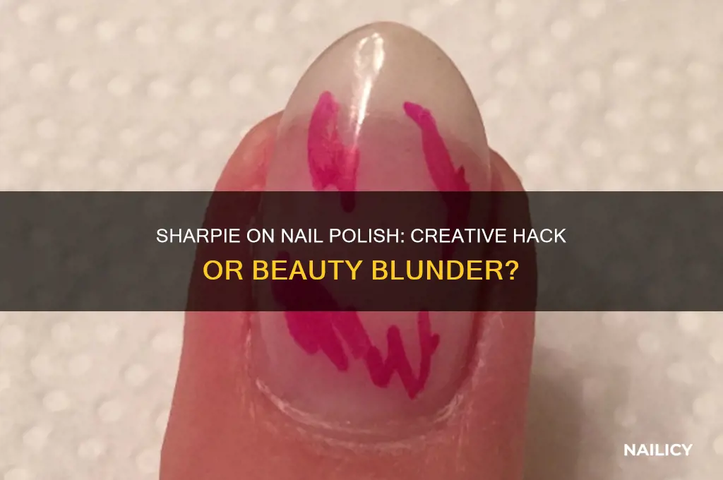 can you use a sharpie to write on nail polish