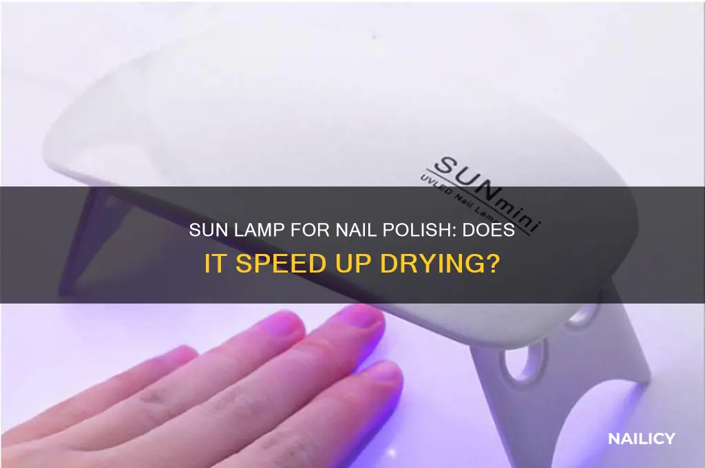 can you use a sun lamp to set nail polish