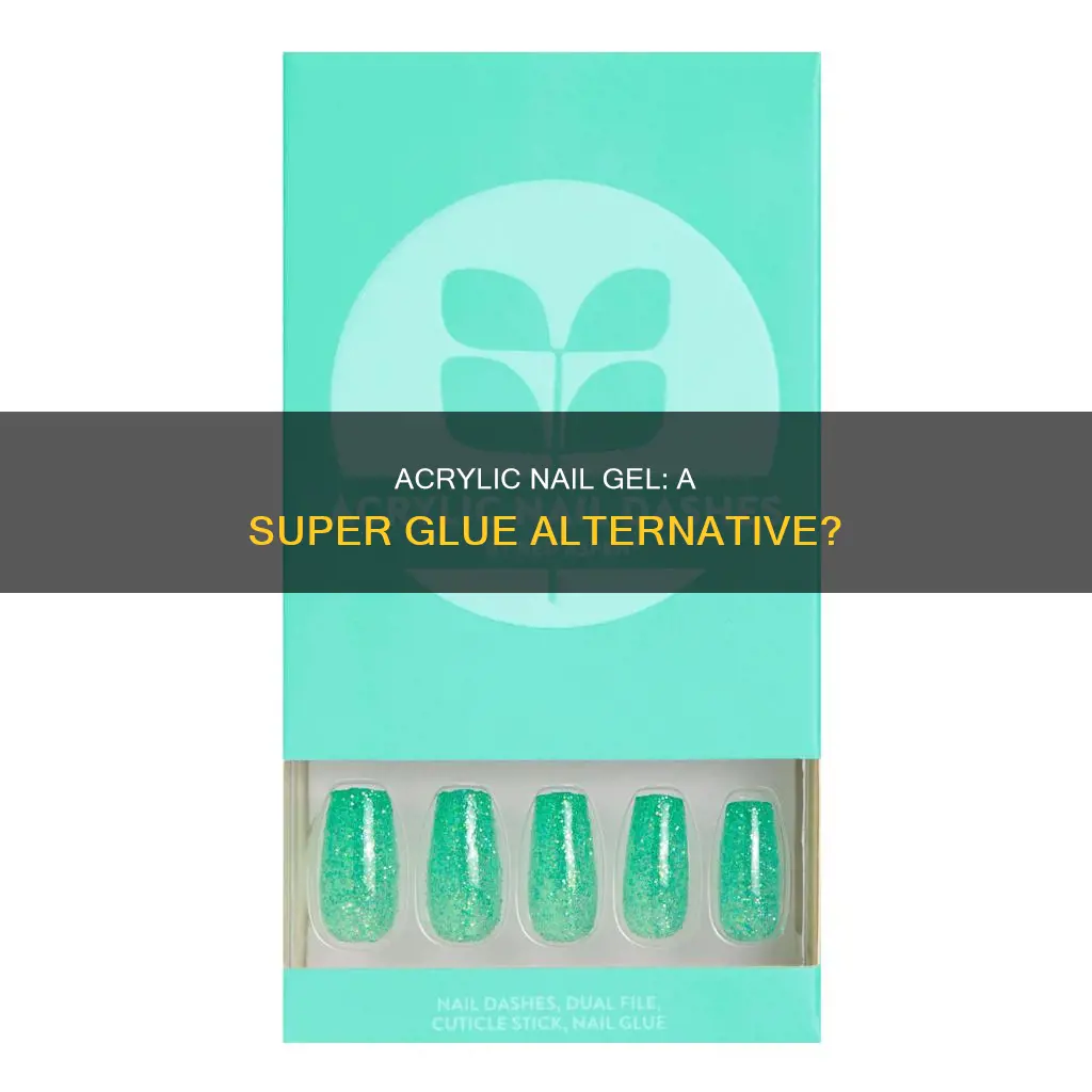 can you use acrylic nail gel to glue something down