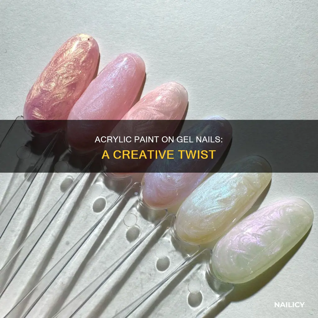 can you use acrylic paint on gel nails