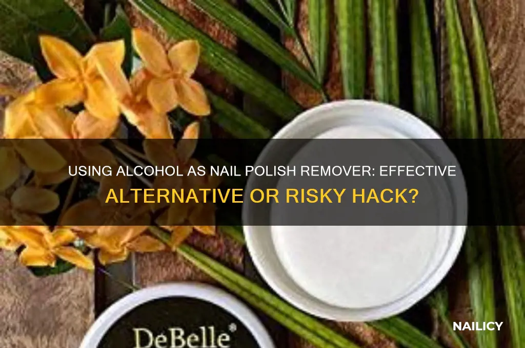 can you use alcohol to take off nail polish