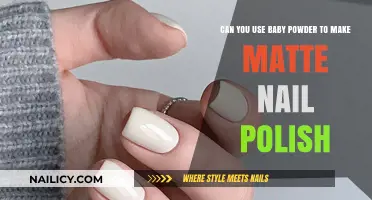 DIY Matte Nails: Using Baby Powder for a Velvet Finish