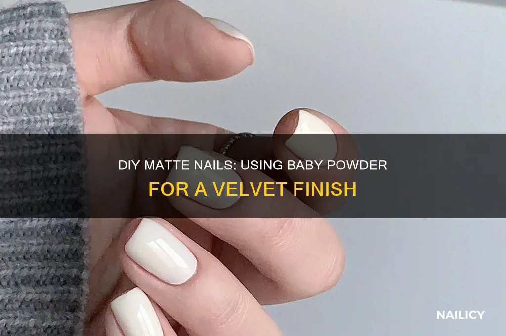 can you use baby powder to make matte nail polish