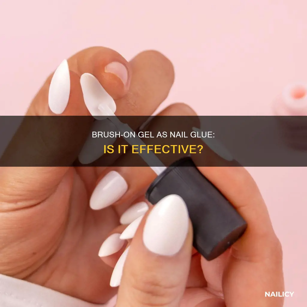 can you use brush on gel as nail glue