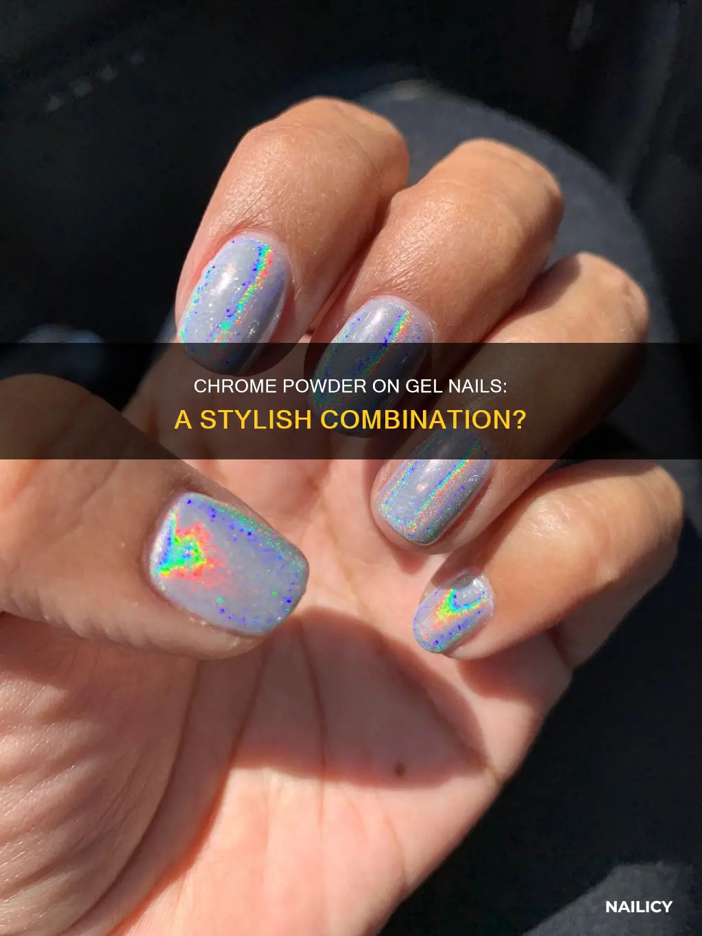 can you use chrome powder on gel nails