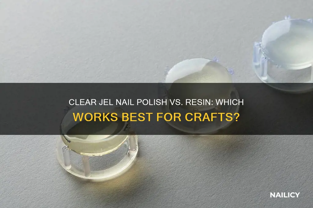 can you use clear jel nail polish instead of resin