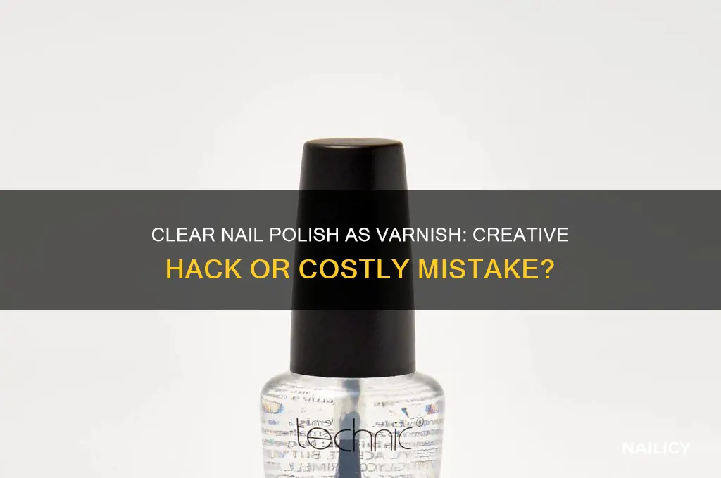 can you use clear nail polish as varnish