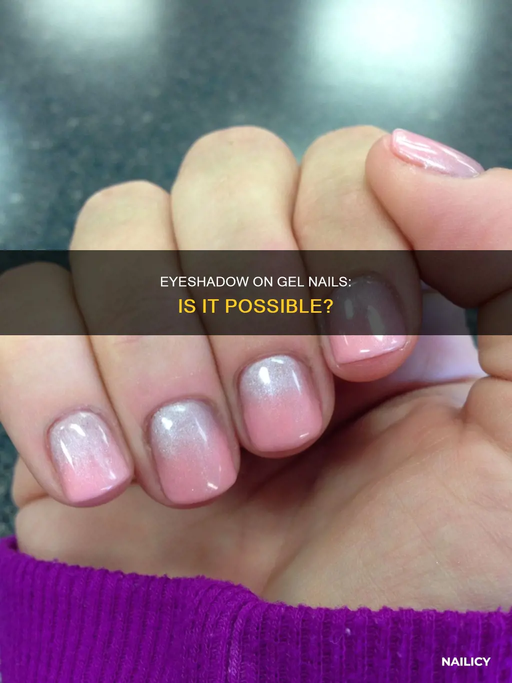 can you use eye shadow on gel nails