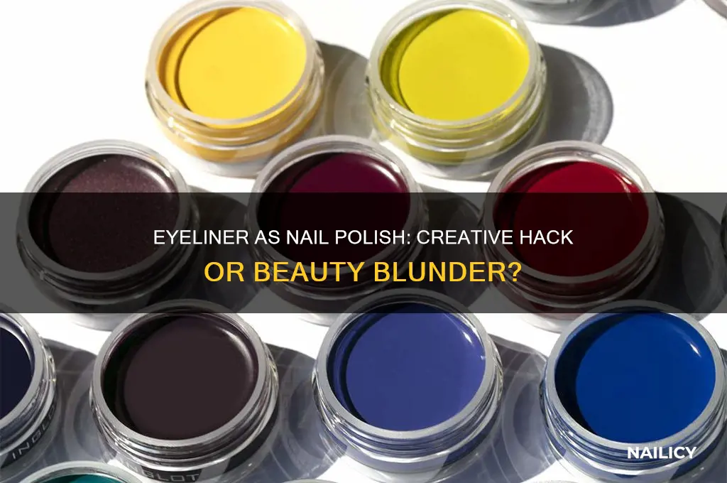can you use eyeliner as nail polish