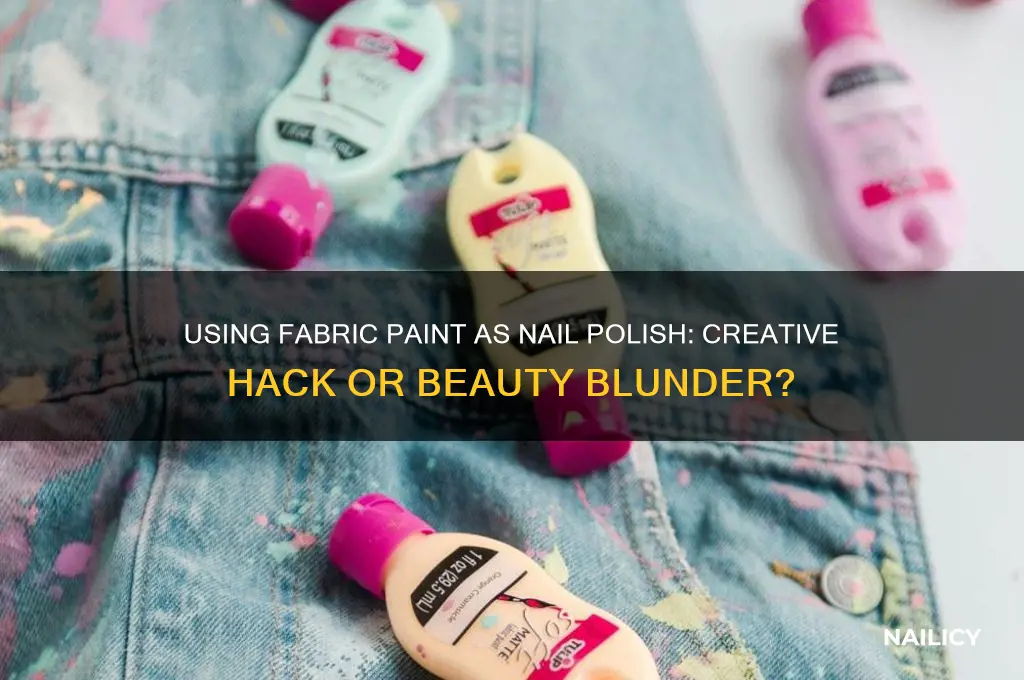 can you use fabric paint as nail polish