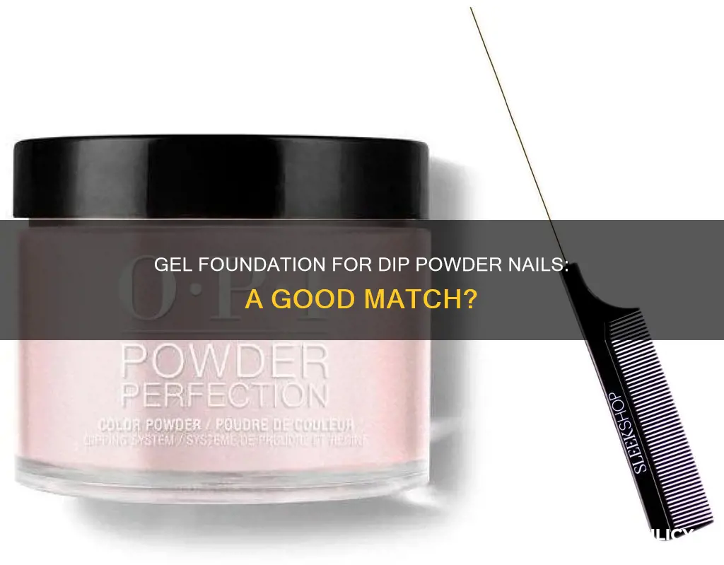 can you use gel foundation for dip powder nails