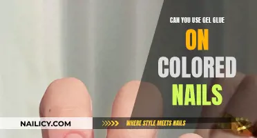 Gel Glue on Colored Nails: A Safe Option?