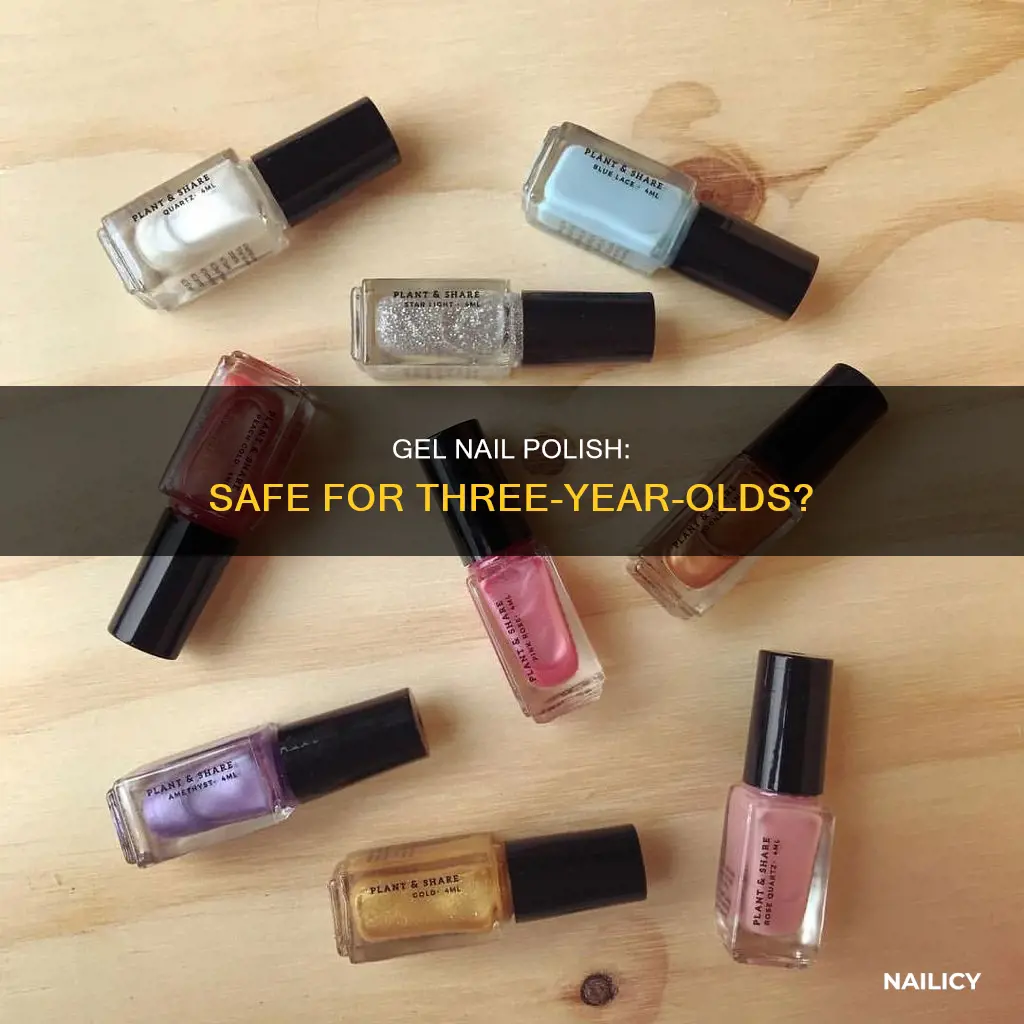 can you use gel nail polish on 3 year old