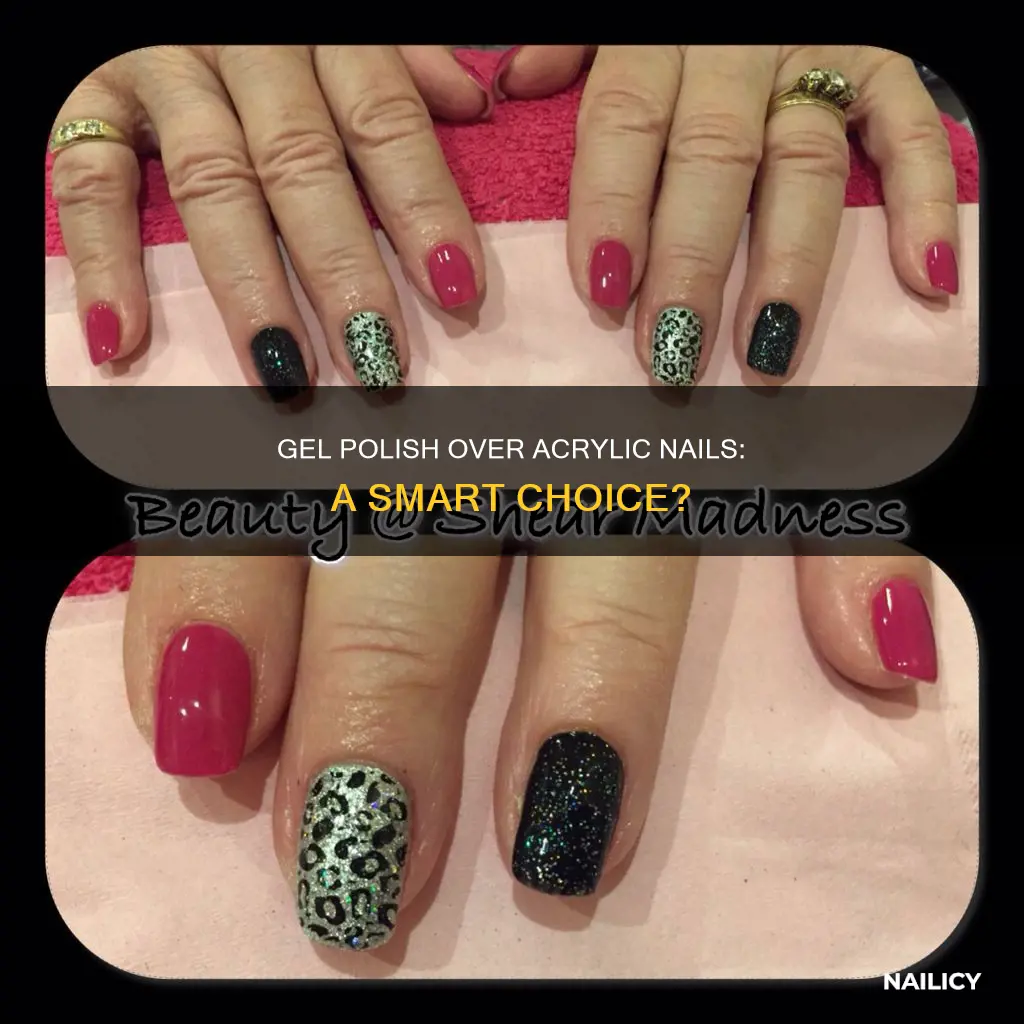 can you use gel nail polish over acrylic nails
