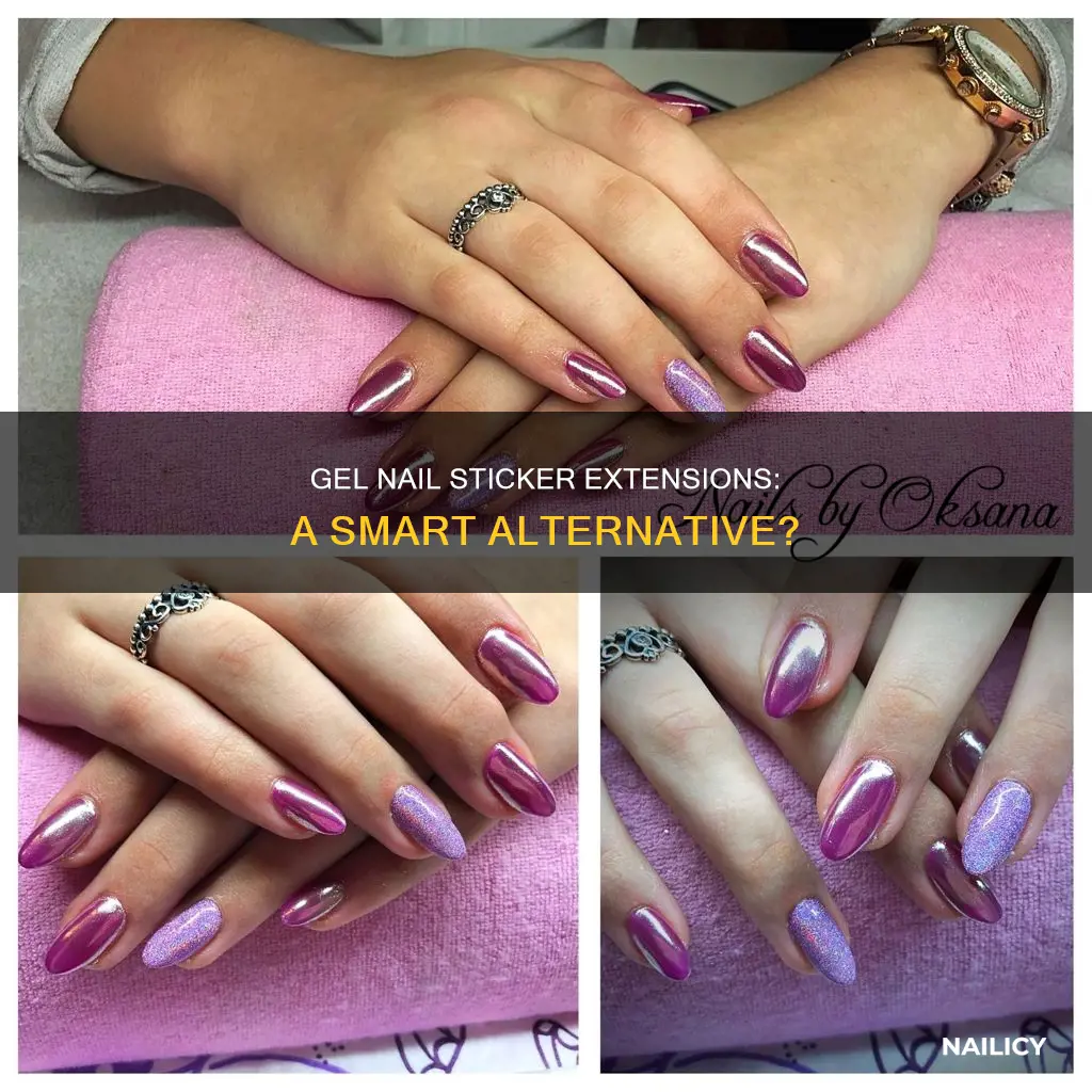 can you use gel nail stickers as extensions