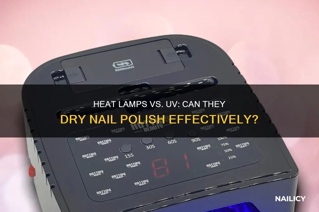 can you use heat lamp on nail polish without uv