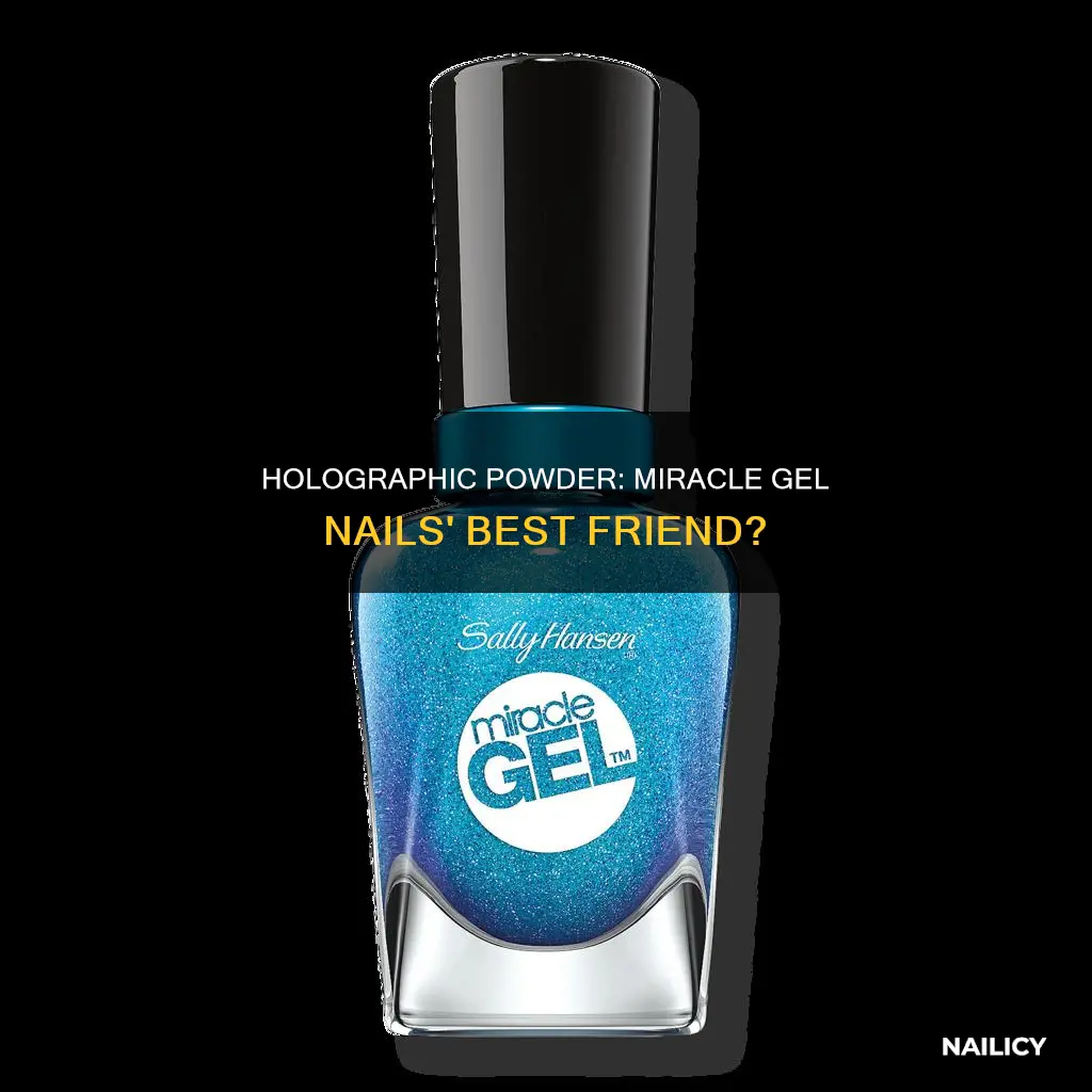 can you use holographic powder on miracle gel nails