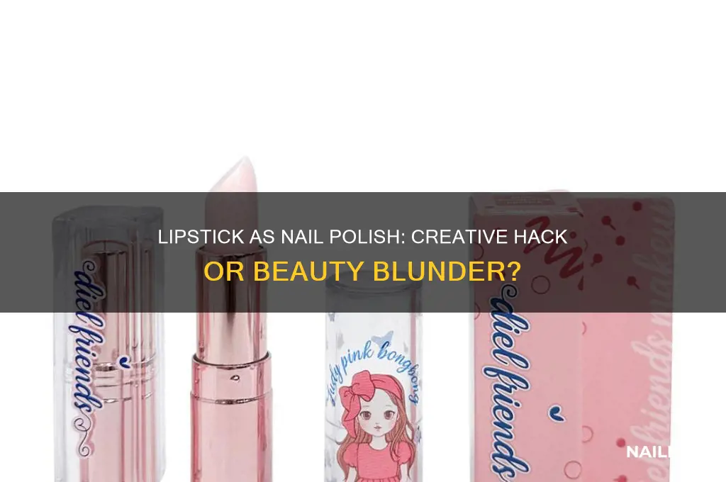 can you use lipstick as nail polish