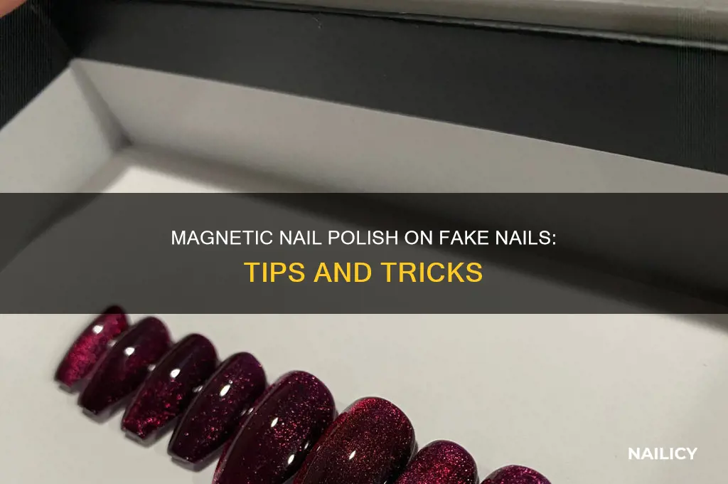 can you use magnetic nail polish on fake nails