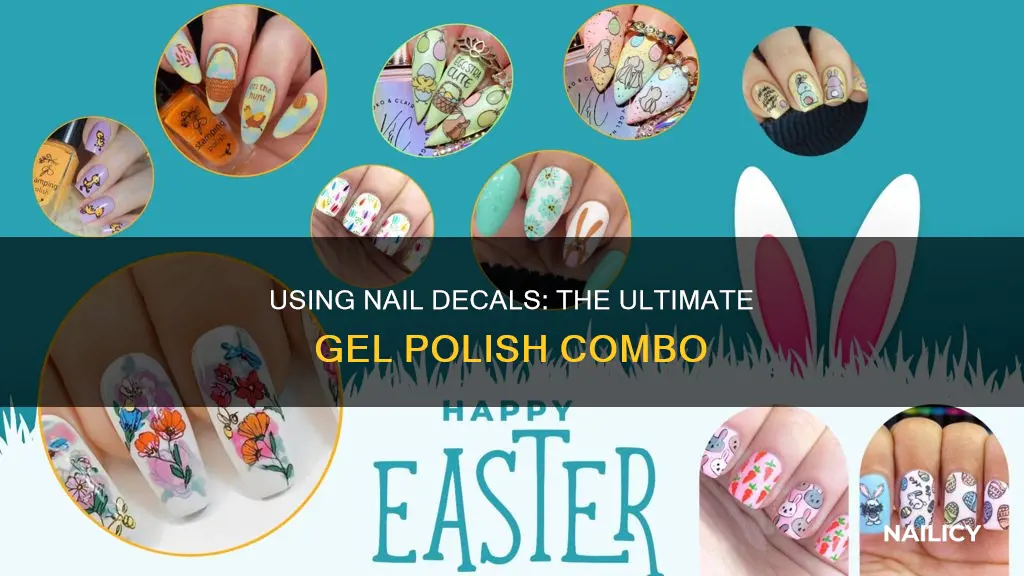 can you use nail decals with gel polish