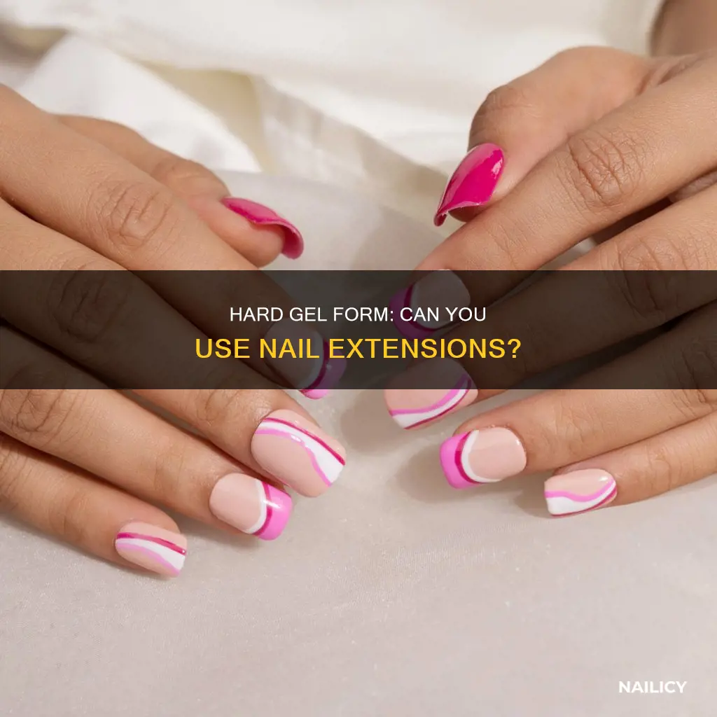 can you use nail extension for diy hard gel form
